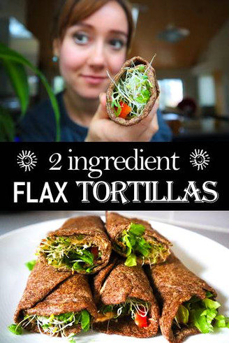 2 Ingredient Flax Tortillas